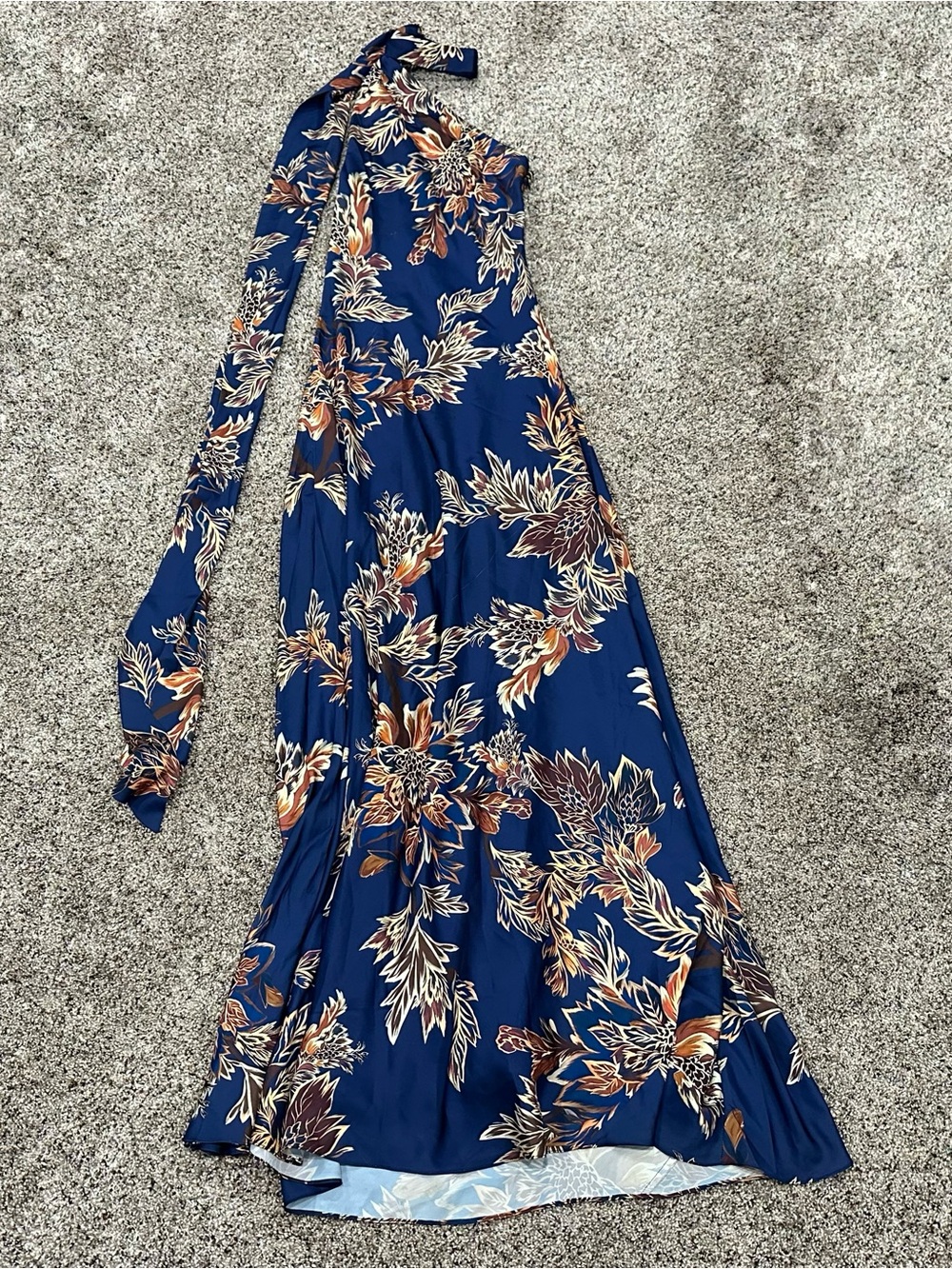 Hemant Nandita Leela Bias Bias Maxi Dress With Sash Small S - Picture 2 of 15